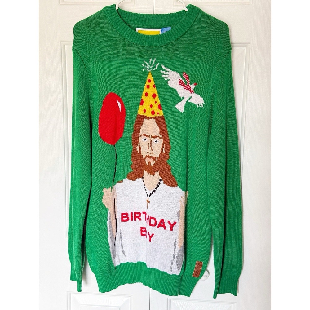 Tipsy Elves Christmas Birthday Boy Sweater In Size XL
